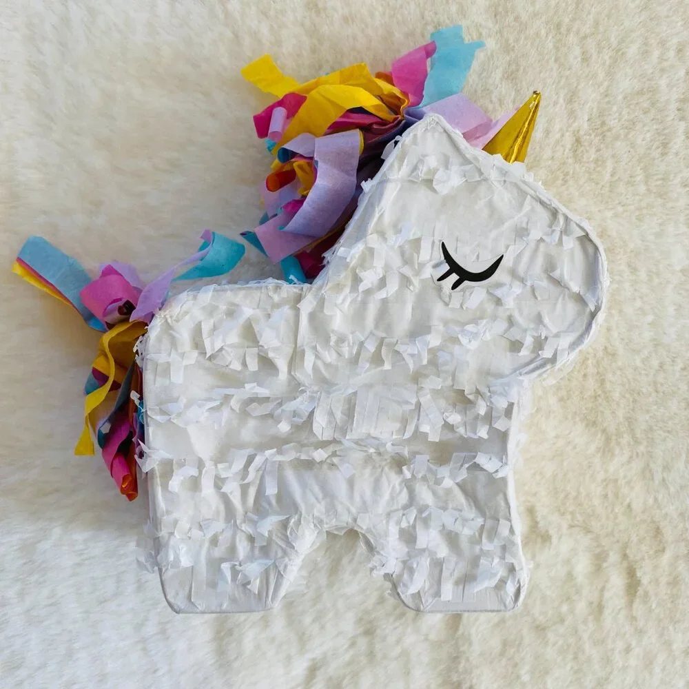 Unicorn Birthday Party Bundle w/Plates, Napkins, Cups, Cake Topper & More NEW